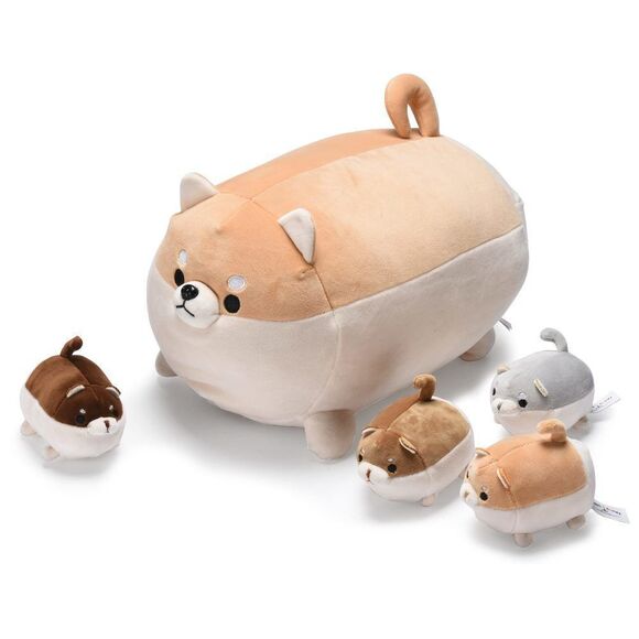 Snug A Babies Corgi Plush Stuffed Animal 14" with 4 Puppies - Adorable Stuffed